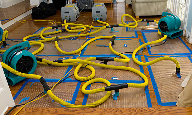Professional Water Extraction technician working in Garland, ME